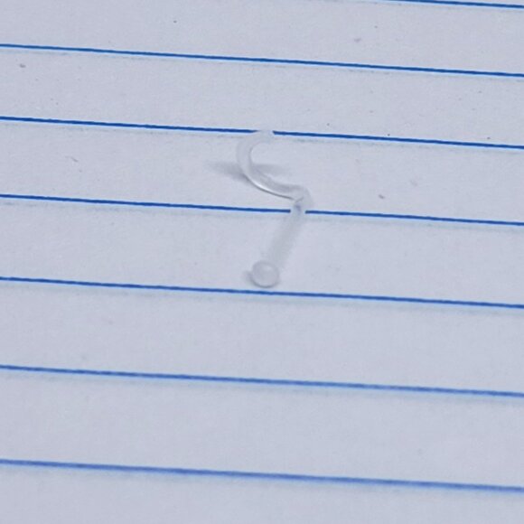 2x 20g PTFE Clear Flexible Nose Screw Retainer B2400 - Picture 2 of 3